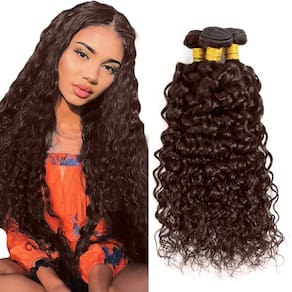 Pacotes de cabelo WuvusNM Water Wave Dark Brown #4 56-66cm 300g