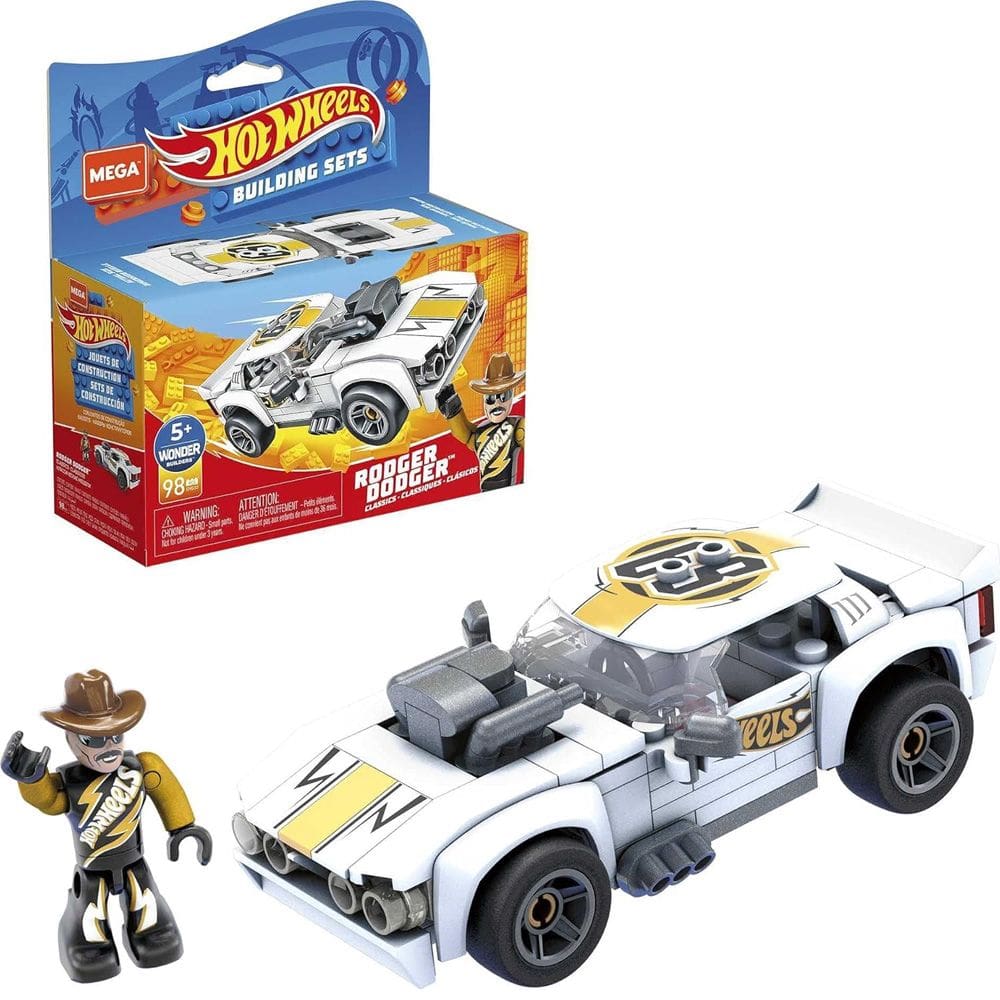 Blocos Montar Mega Hot wheels Building Sets Rodger Dodger Trucks
