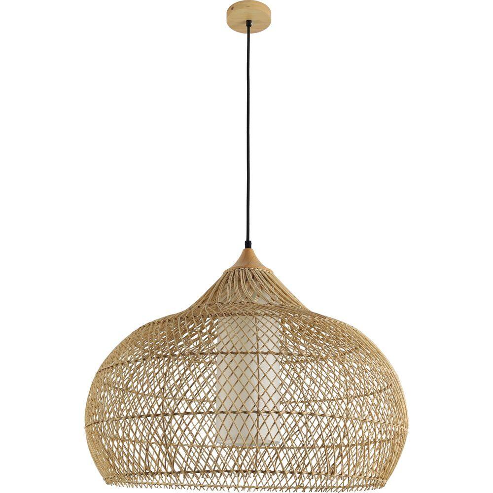Pendente Ôtaki 60X40cm Rattan - 3 Metros De Cabo