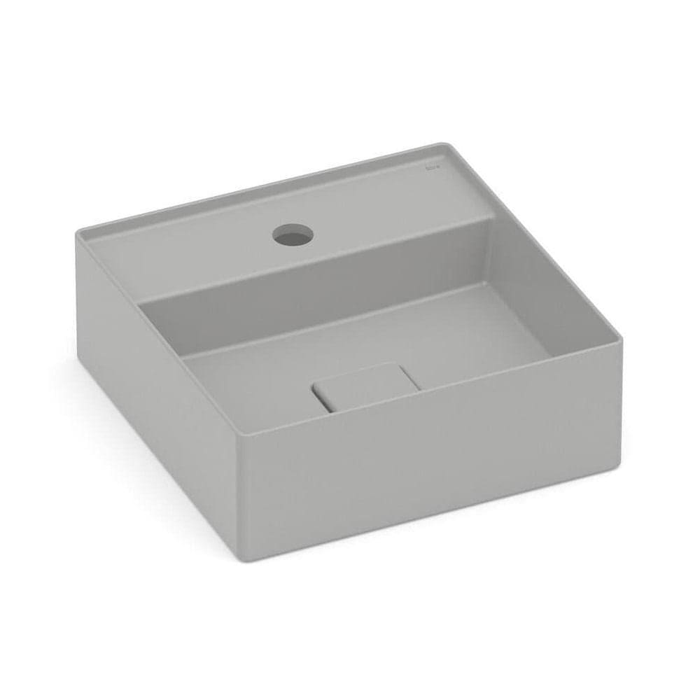 Cuba Apoio 35x35cm Mesa Roca T8 Terra Stone A32787w070