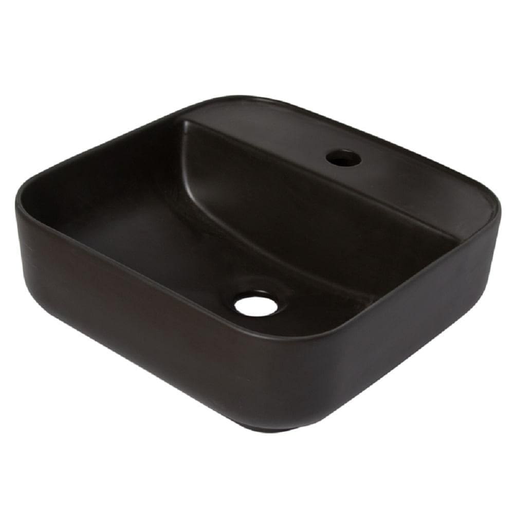 Cuba De Apoio Lexxa 39x39 Quadrada Com Mesa Black Lx423b