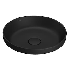 Cuba Sobrepor Redonda Deca Slim 40cm Ebano Fosco L.22040.94