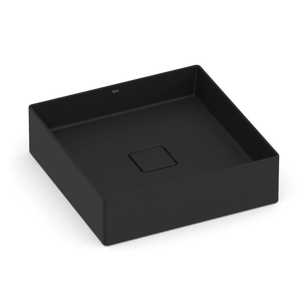 Cuba De Apoio 40cm Quad Roca T5 Terra Matte Black A32787v080