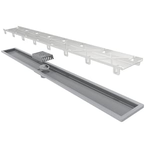 Ralo Linear Royal 80cm Calha Polipropileno Tampa Oculta 131