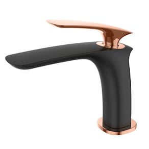 Torneira Misturador Lexxa Black Volante Rose Gold Lx6116brg