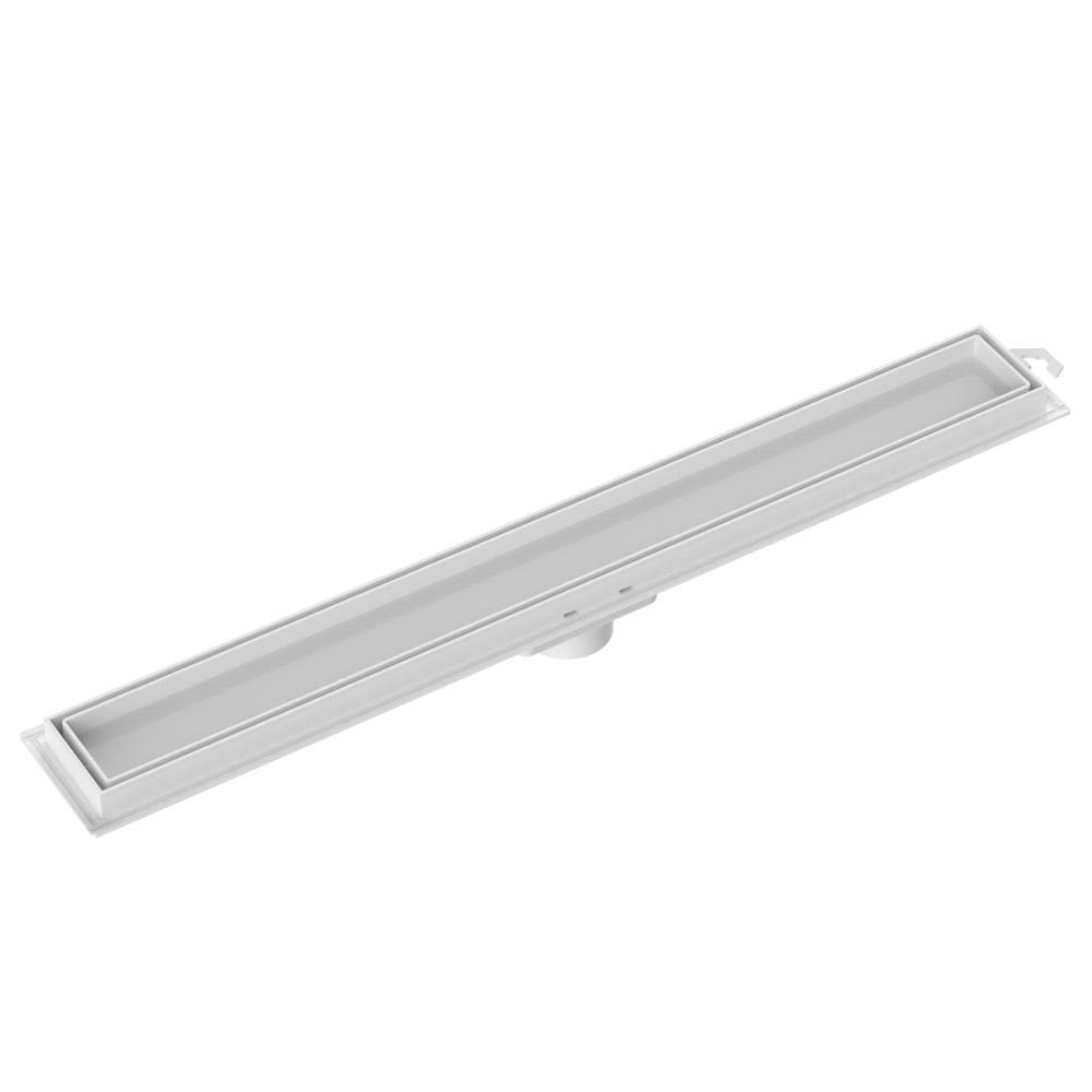 Ralo Linear Tigre Invisivel 50cm Branco