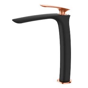 Torneira Misturador Lexxa Black Matte V. Rose Gold Lx6112brg