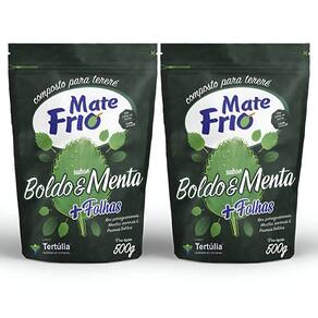 Tereré Mate Frio Boldo e Menta Tertúlia 500g Kit com 2