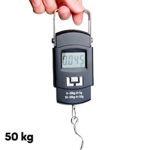 Balança De Mão Digital Para Bolsa Bagagem Frutas E Peixe