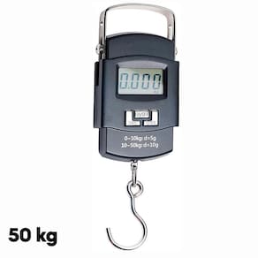 Balança De Mão Portatil Até 50Kg Para Feira Mala E Bolsa