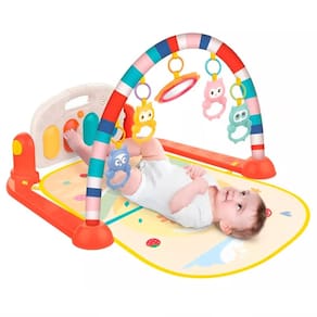 Tapete Piano Bebê Interativo Atividade Musical Dm6749 Laranj