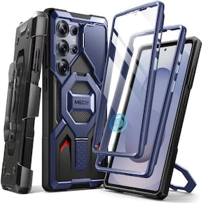 Capa com suporte magnético TONGATE Samsung Galaxy S25 azul ultra escuro