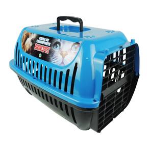 Caixa De Transporte N2 Azul Pet Gato Gaiola Carregar Coelhos