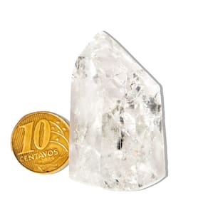 Ponta Cristal Arco-íris Sextavado Natural 20 a 40 mm Tipo A