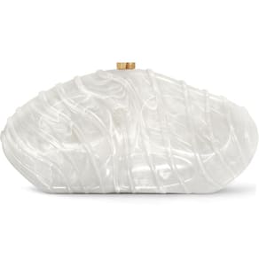 Bolsa de noite, bolsa de acrílico para mulheres da NEWROGENG White