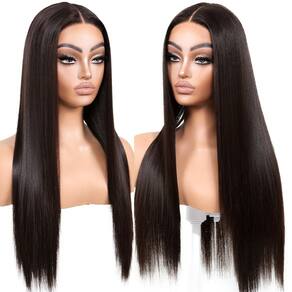 Peruca ENCOUNTEU Wear and Go, sem cola, reta, 66 cm, marrom
