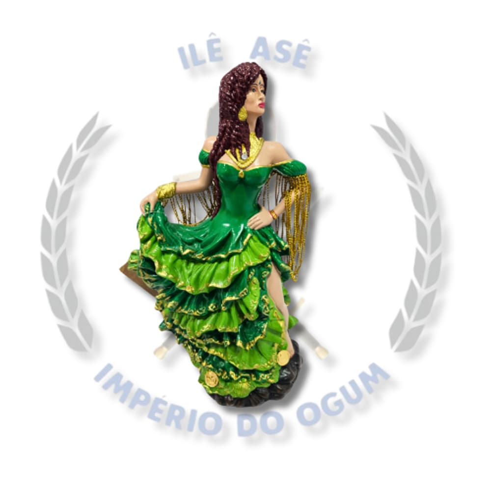 Imagem Resina Cigana  25Cm - Verde