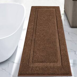Tapete de banheiro SHACOS Super Soft 61x152cm marrom