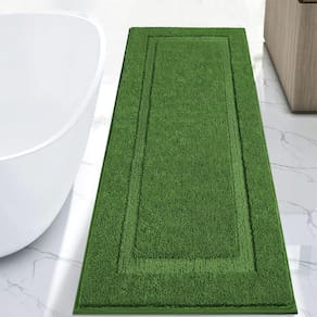 Tapete de banheiro SHACOS Super Soft 61x152cm verde oliva