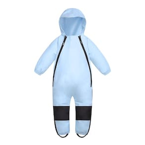 Roupa de chuva HAPIU Kids Toddler Muddy Buddy impermeável 2T azul