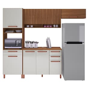 Cozinha Modulada Monza 4 Peças com Torre Quente 1 Forno - Indékes
