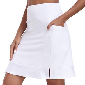 Saias de golfe MoFiz, saia leve para mulheres, branca, GG