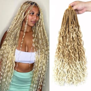 Crochet Hair Vustbeauty Boho Box Braids de 30 polegadas para mulheres
