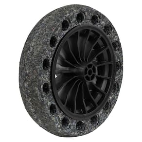 Pneu Maciço Tramontina Borracha Macia Roda Plástica 8 Para Carrinho Mão Tramontina
