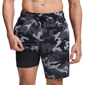 Calções de banho maggic masculinos com forro de compressão preto M