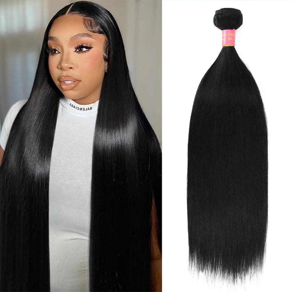 Pacote de cabelo Mrigwoth 18cm 14A Straight Brazilian Virgin Hair