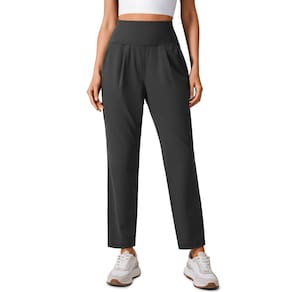 Calças de ioga CRZ YOGA Butterlift Ankle para mulheres Mysterious Grey XS