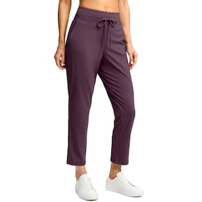 Calças G Gradual High Waisted Golf 7/8 Ankle Wine para mulheres