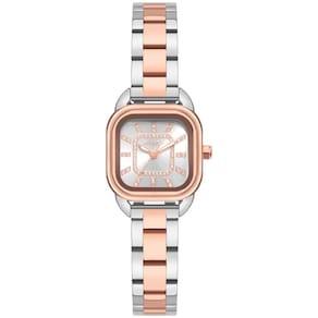 Relógio Euro Feminino Ref: Eu2036yvf/4k Casual Retangular Bicolor