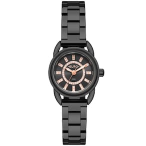 Relógio Euro Feminino Ref: Eu2036yvj/4p Casual Black