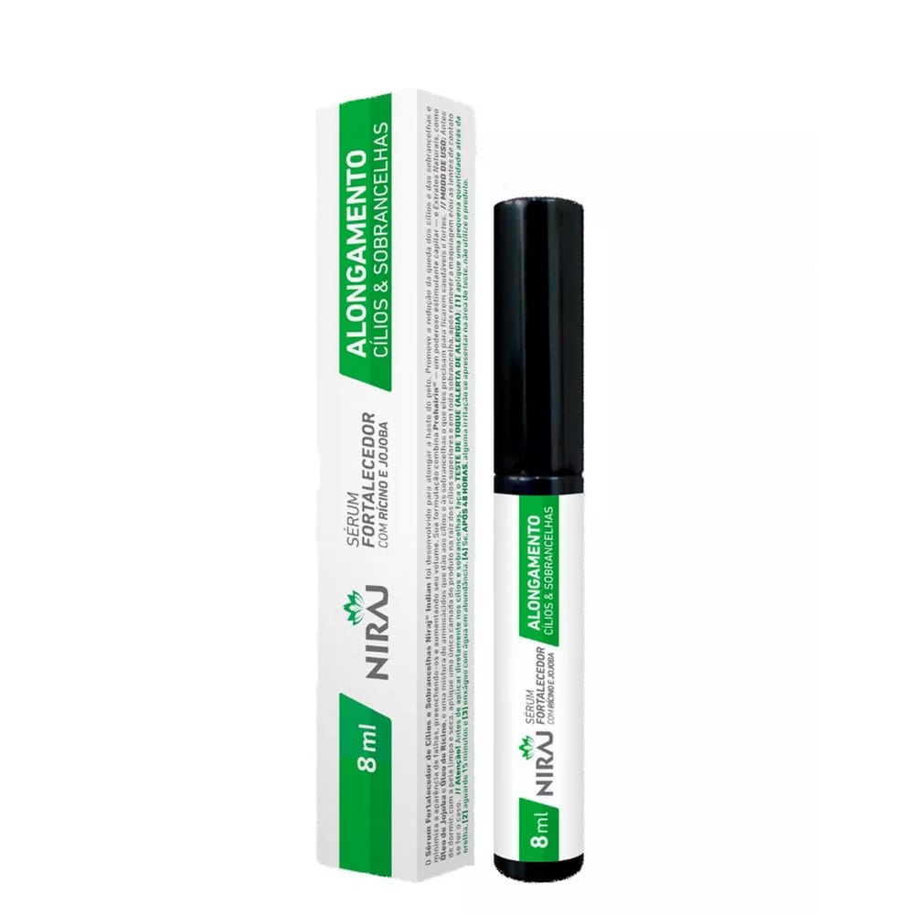 Niraj Sérum para Cílios e Sobrancelhas Rícino e Jojoba 8ml