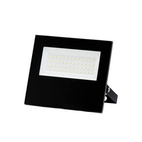6 Refletores Taschibra Led Tr Slim 50w 6500k Preto Autovolt