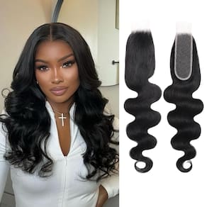 Fecho de renda HD NERUMO Body Wave 100% cabelo virgem brasileiro