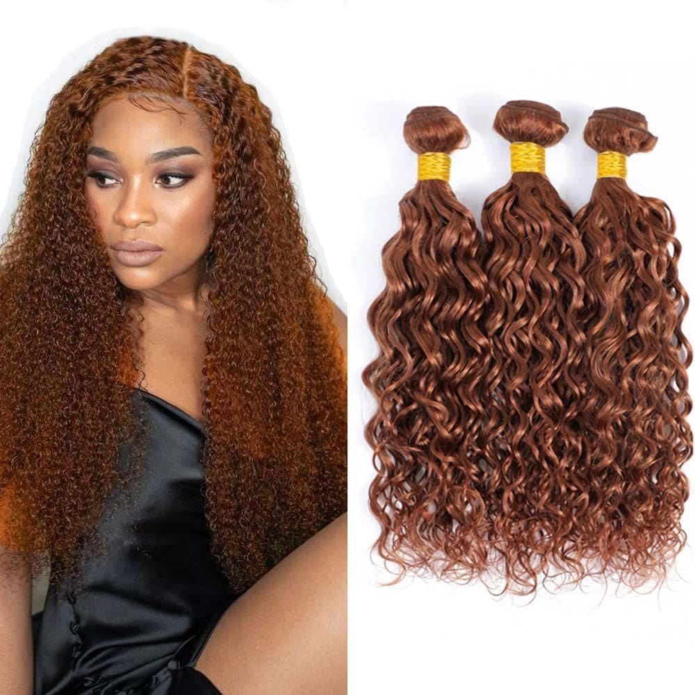 Pacotes de cabelo MAMART Brown Water Wave 30 Color 30 8-30in