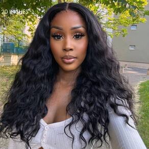 Peruca em U Emistar Curly V Part Water Wave Synthetic Hair