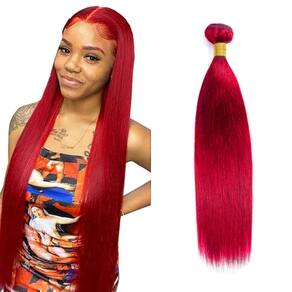 Pacotes de cabelo GveoxVO Burgundy Straight Brazilian 8A 70cm 100g