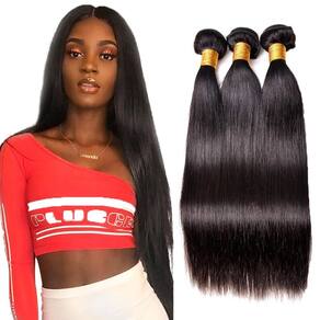 Pacotes de cabelo GVEoxVO Natural Black Straight 8A 12cm 14cm 16cm