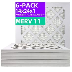 Filtro de ar Qingzhug MERV 11 14x24x1 (pacote com 6) para forno