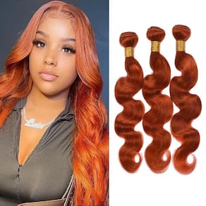 Pacotes de cabelo Yuksoocosh Orange Body Wave Wet Wavy 8a 10cm