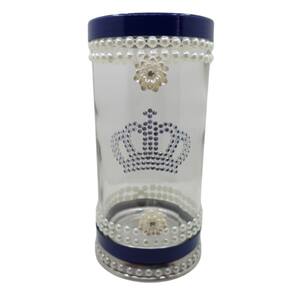 Porta Vela 7 Dias 18cm Vidro Nossa Senhora Coroa + Presente