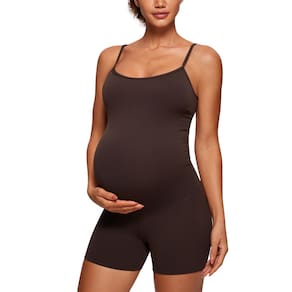 Macacão de treino para maternidade CRZ YOGA Butterluxe Hot Fudge Brown