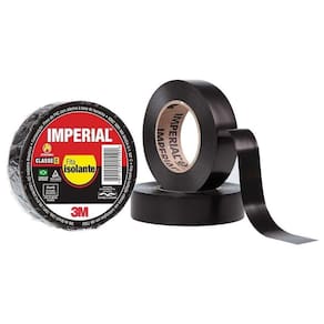 Fita Isolante Imperial 3m - 18mm X 20m - Preto