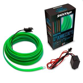 Fita Led Neon Verde Interior 5 Metros 12v Shocklight