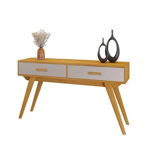 Aparador Decorativo Com 2 Gavetas Leal Jcm Cinamomo Off White 1,36m
