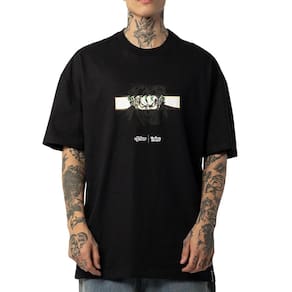 Camiseta Lost Crazy Joker WT25 Masculina Preto