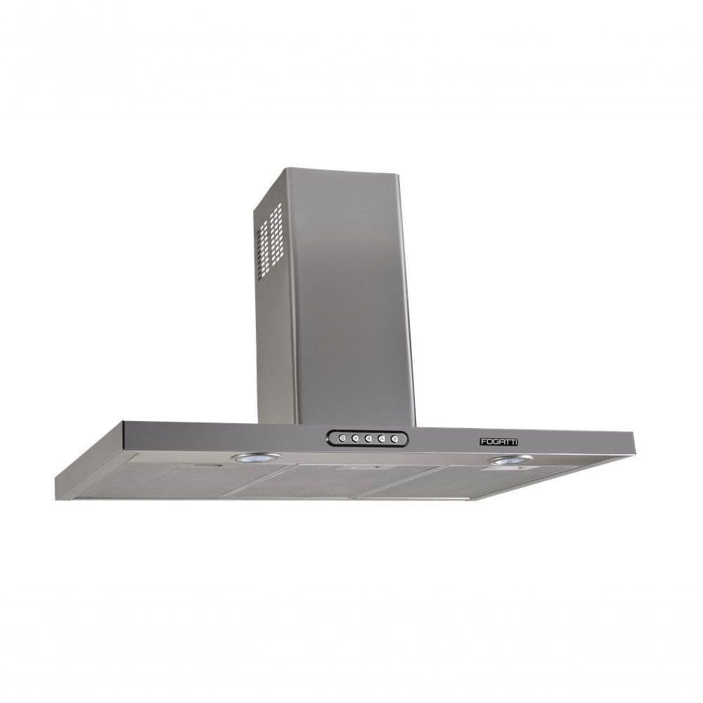 Coifa De Parede Fogatti Retangular Slim Inox 4 E 6 Bocas 90cm 110V
